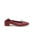 PEDDER RED 33 SKYLAR 褶皱皮革芭蕾舞中跟鞋