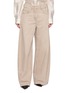 BRUNELLO CUCINELLI 格纹阔腿牛仔裤