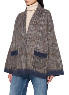 BRUNELLO-CUCINELLI 围巾领针织开衫