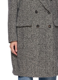 BRUNELLO-CUCINELLI 双排扣中长款大衣