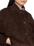  - BRUNELLO CUCINELLI - 立领单排扣绒面皮短夹克
