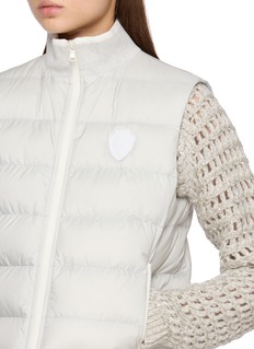 BRUNELLO-CUCINELLI 绗缝立领拉链羽绒马甲