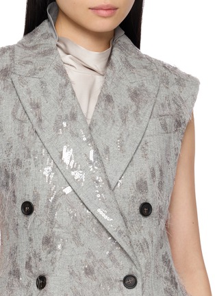  - BRUNELLO CUCINELLI - 双排扣亮片西装马甲