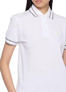 BRUNELLO-CUCINELLI MONILI 饰边短袖 Polo 衫