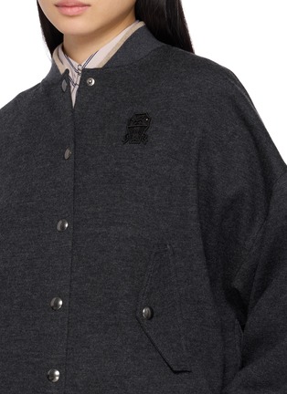  - BRUNELLO CUCINELLI - 棒球领纽扣羊绒针织外套
