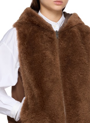  - BRUNELLO CUCINELLI - 绒感连帽拉链马甲