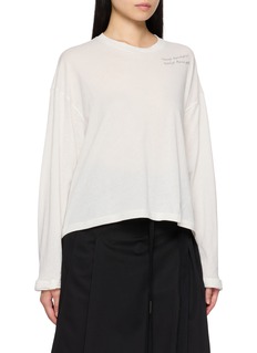 ANN-DEMEULEMEESTER NIKKI 标语纯棉上衣