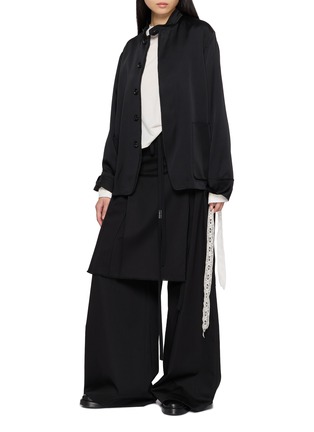 模特儿示范图 - 点击放大 - ANN DEMEULEMEESTER - ZAYA 立领衬衫外套