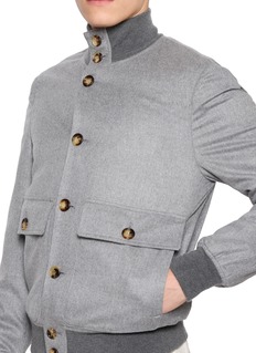 BRUNELLO-CUCINELLI 双贴袋立领夹克
