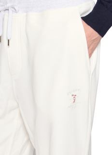 BRUNELLO-CUCINELLI 抽绳徽标休闲长裤