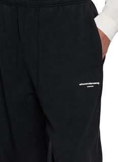 ALEXANDERWANG 印花标识阔版运动卫裤