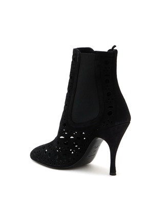  - ALAÏA - 100 VIENNE 绒面皮尖头高跟靴